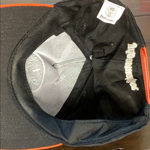 Jagermeister snap back hat NWOT black and orange Jager - Picture 3 of 3